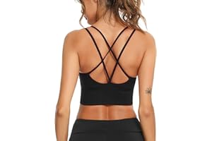 Sykooria Sujetador de Yoga Sujetador Deportivo para Mujer Almohadillas Extraíbles Top Deporte para Gimnasio