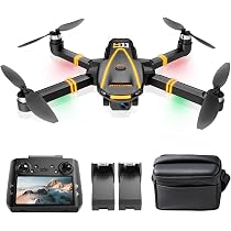 H11 GPS Drones con Cámara 4k para Adultos(control remoto pantalla) FPV drone para Adultos, Motor sin Escobillas, regreso automático,Tiempo de vuelo prolongado, menos de 249 g, C0