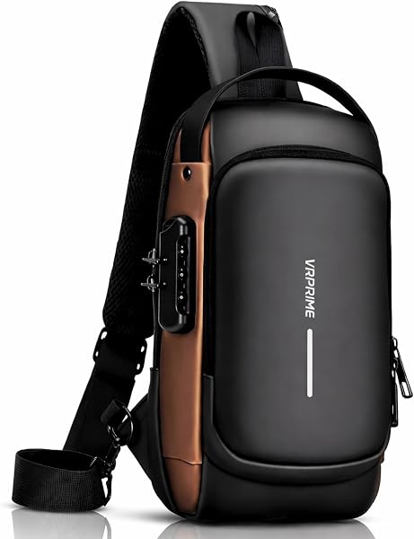 Sling Side Bag For Men | Anti-Theft Smart Waterproof Crossbody Chest Bag for Travel | Messenger Bags Casual Shoulder Bag for Men and Women (ALLBLACK)