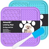 MateeyLife Alfombrilla de Lamer para Perros 15x15cm - Comedero Perro y Gato con Ventosas, Ideal para Queso, Mantequilla de Ma
