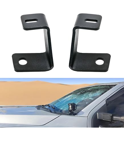 A-Pillar Light Mount Brackets For Ford Bronco 2021-2023 - Ditch Light Brackets For LED Pods & Cube Lights