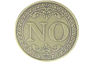 Dellefuture Oui Ou Non Pièce Commémorative, Souvenir Collectif Mental De Soulagement De Lettres pour La Décoration De La Maison Bronze