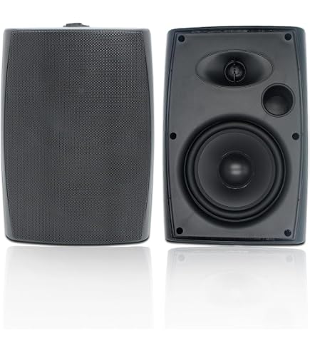 Enceintes Bluetooth Extérieur Herdio 6,5" 400W - Parleurs étanches IP66, Pour Terrasse, Jardin, Restaurant