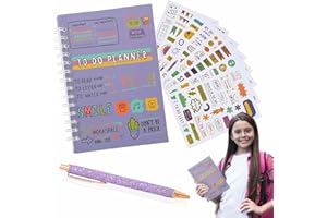 LDBKLGHJ Agenda Oxford Libreta de Ahorro en Español: Planner Diario con Lista de Tareas Sin Fecha, Ofrecimiento Óptimo para Estudiantes, Trabajadores y Aficionados al Fitness