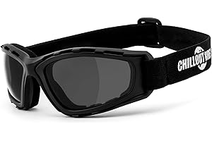 Chillout Rider® | Chopperbrille, Motorrad Sonnenbrille, Bikerbrille, Motorradbrille | beschlagfrei, gepolstert, bruchsicher | Brille