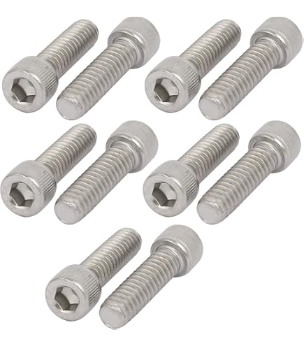 25 Viti A Testa Cilindrica Con Esagono Incassato 1/4-20 X 3/4", Acciaio, Finitura Nera, Anixter