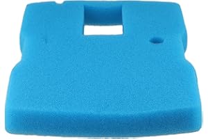 FUANA Almohadilla de filtro de esponja de repuesto para bomba de estanque de 660 GPH compatible con kits de filtro CUF-6000, medios de filtración de acuario azul, 11.8 x 9 pulgadas