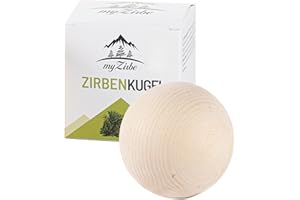 myZirbe Zirbenkugel 7cm aus Zirbenholz