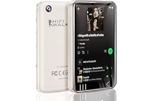 HIFI WALKER G7 MP3 Player with Bluetooth and WiFi- MP3 Player with Spotify and Camera, Android MP3 Player, Touchscreen 80GB MP4 Music Player with Speaker, Spotify, Amazon Music, Pandora, Youtube