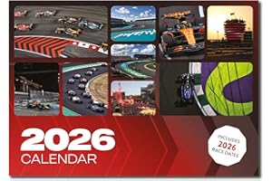 VB PRINTING & GIFTWARE Formula 1-themed Calendar 2026 Season F1 Wall Calendar Racing Gift Present