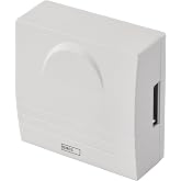 EMOS 2 Wire Classic Gong Doorbell White Doorbell 1 Ding-Dong Melody Volume 85dB Hardwired Wall Mount Square 230V