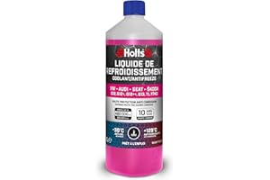 Holts HAFR0005B Antifreeze Coolant for Car VW-Audi-Seat-Skoda G12, G12+, G12++, G13, G12 EVO 10-year 300k mile long life protection to -30°C, Pink, 1 Litre