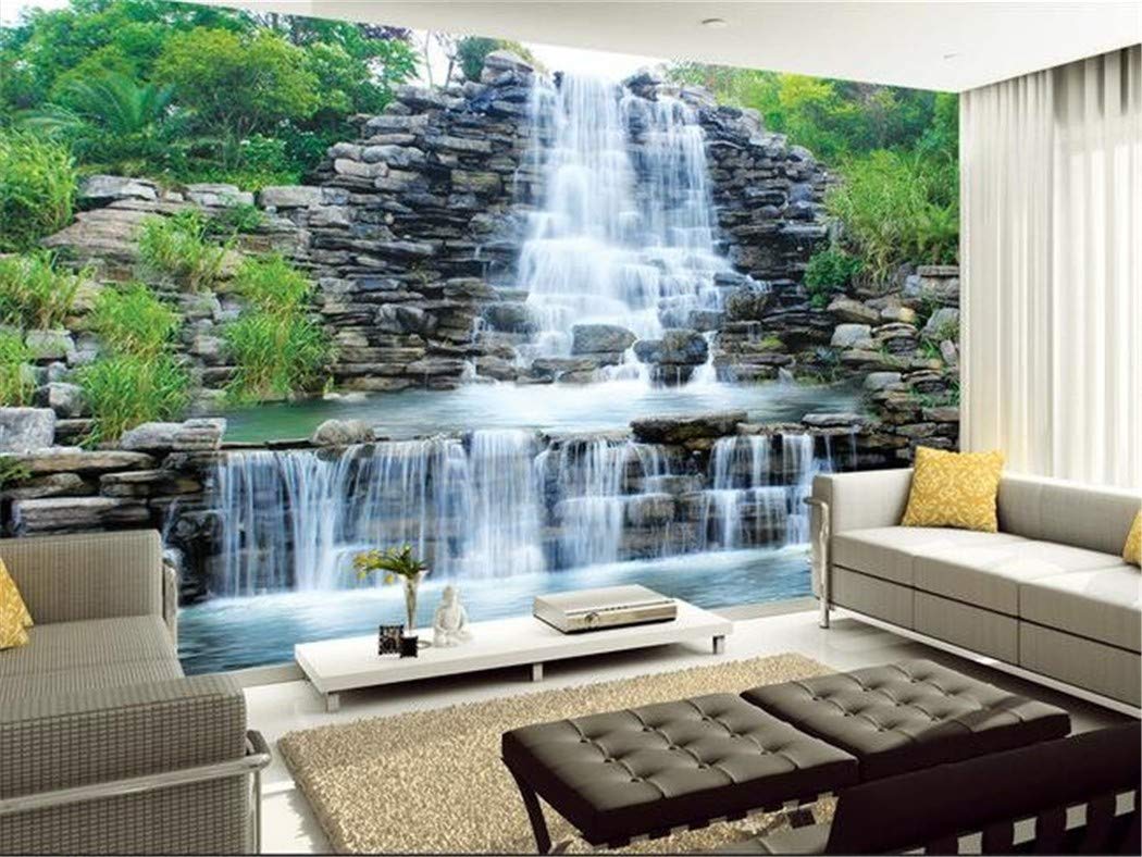 Carta Da Parati 3d Wallpaper Murale Personalizzato Adesivi Murali Acqua Che Scorre Cascata Sfondo Dipinti Murali Carta Da Parati Casame