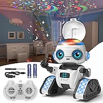 ColorBaby Warriors Robot Telecomandato 23cm Con Luci, Suoni E Lancia Dischi UFO - Giocattolo Interattivo Per Bambini 3+ Anni