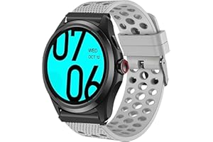 Blueshaweu Bracelet compatible avec Ticwatch Pro 5, bracelet de rechange en silicone respirant sport pour montre intelligente Ticwatch Pro 5