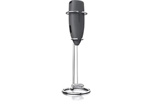 Arendo – Frullino Montalatte Milksky – L’originale frullino Montalatte a fruste con supporto in acciaio inox di Arendo - motore a 14.200 rpm - Frusta speciale – di facile pulizia – Morbido al tatto