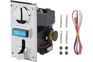 Risegun Coin Acceptor, Münzprüfer Münzautomat für Waschmaschine Spielautomat, Multi Münzeinwurf für Spielkonsolen, Verkaufsautomaten
