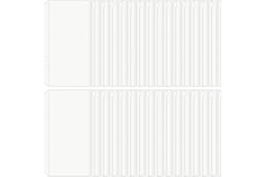 HAUTOCO 30PCS A6 6-Holes Punched Binder Pockets Waterproof PVC Budget Cash Envelopes with Zipper Binder Pouches for A6 Notebook Budget Binder