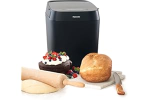 ‎PANASONIC Panasonic Croustina SD-ZD2010 automat do pieczenia chleba (18 programów, maszyna do chleba, bezglutenowy, chrupiący chleb, pełnoziarnisty chleb), czarny