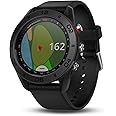 Garmin Approach S60, Premium GPS Golf Watch with Touchscreen Display and Full Color CourseView Mapping, Black w/Silicone Band