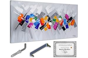 Monica Mirafiori I 140x70 cm I Tableau Peint à la Main I Modèles Tableau I Peintre Moderne I Tableaux Peintures I Toile sur Cadre en Bois