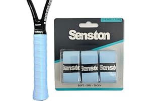 Senston 3pcs Racket Grip Tape for Tennis/Badminton/Squash Anti-Slip Absorbent Overgrip