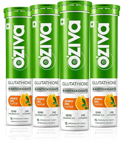 oziva glutathione india Bioactive Tablets, Strawberry Swirl, 30 Tabs, Pack of 3 | Tablets for Radiant Skin Refer to the pack APLB Glutathione Niacinamide Mist Korean Skin Care Unités:60 gélules
