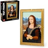 LEGO ART Mona Lisa 31213 - Decorative Collectible and Exhibitionable Leonardo da Vinci Painting Production Set for Adults, D