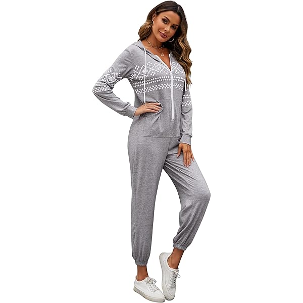Weihnachts-Pyjama Onesie Für Paare - Kuscheliger Fleece-Overall Für Gemütliche Abende