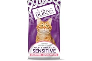 Burns Pet Nutrition Cat Food Sensitive Duck and Potato Grain Free 1.5 kg