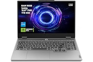 ‎LENOVO Lenovo LOQ Gaming AI Laptop | 15.6" Full HD 144Hz | NVIDIA GeForce RTX 5060 8GB | Intel Core i5-13450HX | 16GB RAM | 1TB SSD | Win11 | QWERTZ Weiß beleuchtet | Grau | 3 Monate GamePass