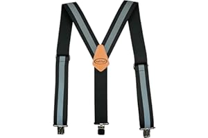 MELO WORK GEAR MELOTOUGH Bretelles réglables et élastiques en forme de X avec clips très solides pour homme 60 cm de large – Très résistantes