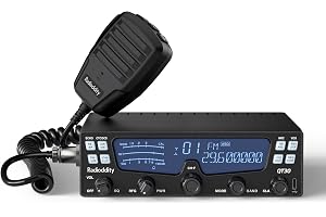 Radioddity QT30 10-Metersradio 30W SSB FM AM Mobil Transceiver | Stor LCD-Display, TX- och RX-Brusreducering, ASQ, Inbyggd SWR-Mätare, Dubbelbevakning, CTCSS/DCS