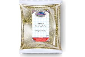 VALSAPORI Timo Frantumato Essiccato al Sole - Busta da 100 gr | Gluten Free Vegan | Timo Selvatico Secco per Tisane e Infuso | Spezia Cruda 100% Naturale Coltivazione Selezionata Qualità Premium (Timo Secco)