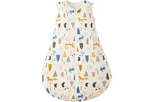 Duomiaomiao Śpiwór niemowlęcy całoroczny, bawełniany śpiwór dla niemowląt, zimowy śpiwór, dla noworodka, śpiwór 1,5 tog, ciepły śpiwór dla niemowląt, oddychający śpiwór zimowy dla niemowląt (ZK)