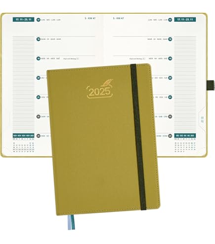 Agenda Settimanale 2025 Tascabile Jokisa - Planner Piccolo A6 Con Elastico, Segnalibro | Gennaio-Dicembre 2025 - Foto 11