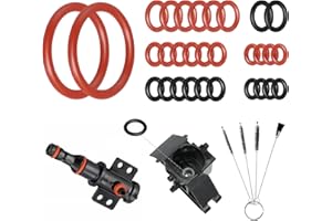 INQUIRLLY Lot De 30 Joint Torique de Compatible Avec Les Machines à Café Philips Saeco Spidem Gaggia, Avec Kit de Brosse de Nettoyage, Joint Torique Pour Soupape de Support, Groupe D'Infusion, Valve à Vapeur