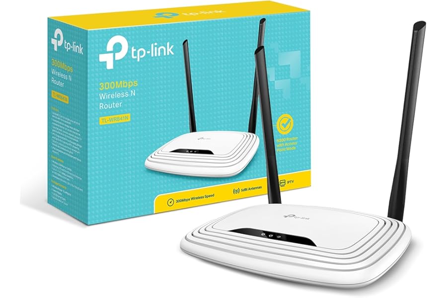 TP-Link TL-WR841N 300 Mbps Wireless N Speed WiFi Router, Compatible with IPv6, Supports IGMP Proxy/Snooping, Bridge and Tag VLAN To Optimize IPTV Streaming, Easy Setup, WPS Button