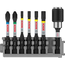 Embouts PRO Torx Impact Bosch - Lot De 2, Taille T15, 55 Mm, Pour Visseuse à Percussion