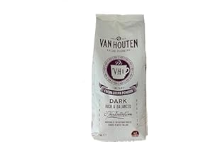 Poudre de Chocolat Van Houten H1-15% Cacao, Boisson Chocolatée Instantanée, Paquet de 1kg