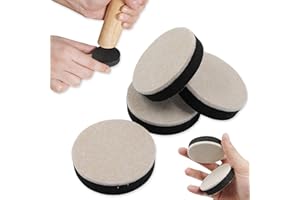 lankai 4 Pièces Rehausseurs de Meubles 5 Cm, Rehausseur Pieds de Lit Furniture Rond, pour Être Utilisé en Piles Hauteur Accrue Silencieux Et Résistance à l'usure(Diamètre 5cm,Hauteur 1.5cm)