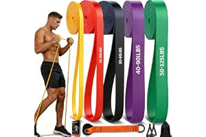 3 st motståndsbandsset med handtag, träningsband stapelbara upp till 68 kg, gymband med träningsaffisch och dörrankare och an