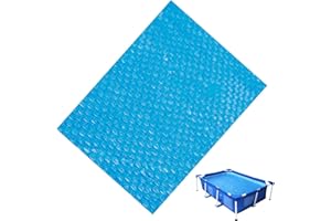 Kaxenig Solarabdeckplane, Pool Solarfolie Abdeckung, Solarfolie Noppenfolie Thermoplane Wärmefolie, Spa-Deckel Whirlpool-Deckel, Für Indoor Outdoor Rahmenpool