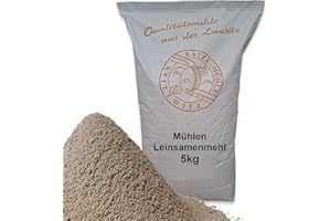 ‎ZANASTA Leinsamenmehl 1 kg | teilentölt, Low Carb Mehl mit hohem Eiweißgehalt, in bester Qualität, frisch aus der Rätze-Mühle 1000g