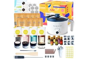 Ksedcon Candle Making Kit with Electric Wax Melting Pot, DIY Candle Maker Set for Adults Beginners, Professional Wax Melt and Candle Maker to Make Your Own