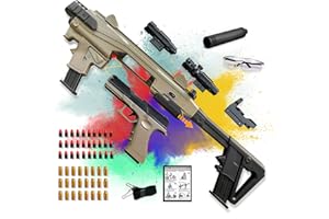 SK MISS Toy Foam Blaster&Plastic Gun for Boys with Accessory Kit, Manual Toy Modes Educational Toy Gadget Game, Kids Toys for 9+ Year Old Boys Girls Christmas