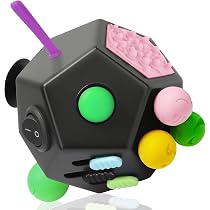 Cube Fidget Toy AYNKH 2 Pcs - Jouet Anti-Stress 6 Fonctions Pour Enfants Et Adultes