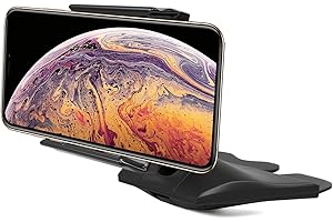 QGECEN Uniwersalny uchwyt na telefon komórkowy do zamocowania w gnieździe na płyty CD w samochodzie obrót o 360 stopni dla iPhone 12 X Samsung Galaxy S20 + Note 10 Motorola LG Huawei Sony Nokia