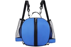 Ezweiji Sac de basket-ball, football, volley-ball, sac à bandoulière, sac de transport, sac d'entraînement de football, avec bandoulière pour adultes et enfants