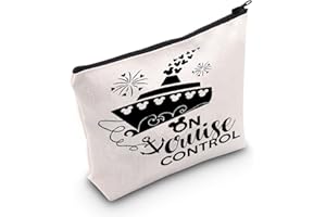 FUNYSO Funny Boat Cruising Travel Summer Vacation Gift On Cruise Control Cosmetic Bag Cruise Ship GIF (ON Cruise Control UK)